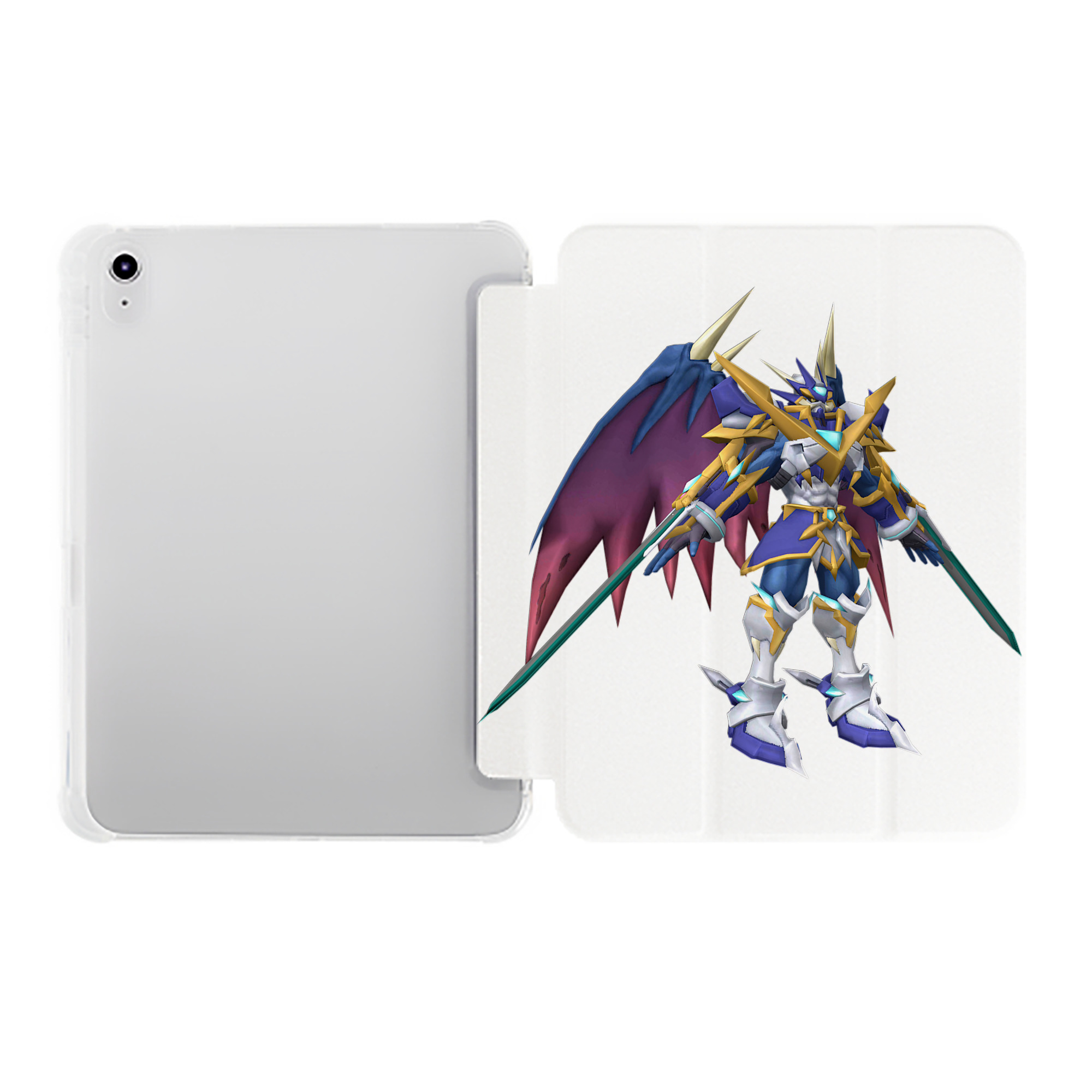 （画像用） Digimon デジタルモンスター/デジモン IPad ケース ペン収納付き 三つ折りスタンド PUレザー×シリコン 対応機種9.5/10.5/10.9インチ
